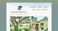 Desktop Screenshot of jackspeakretreat.com