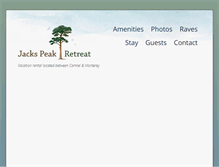 Tablet Screenshot of jackspeakretreat.com